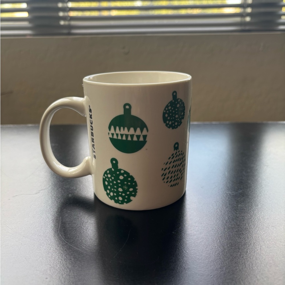 Starbucks Green Christmas ornament coffee mug